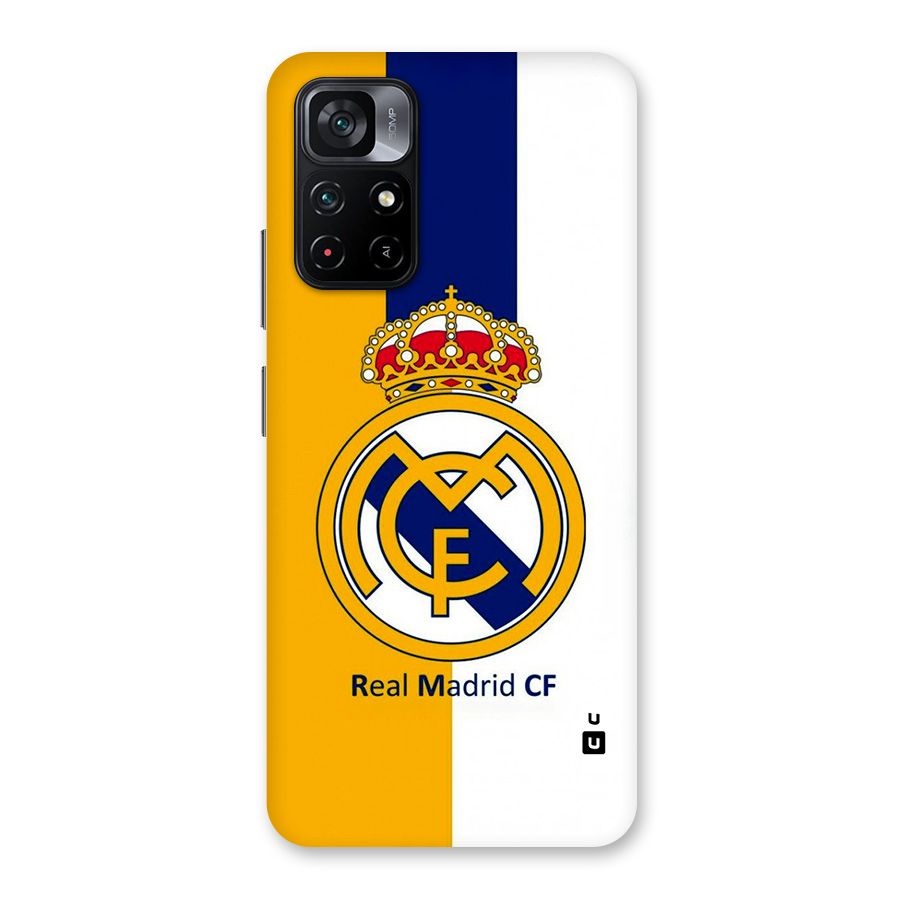 Real Madrid Glass Back Case for Poco M4 Pro 5G