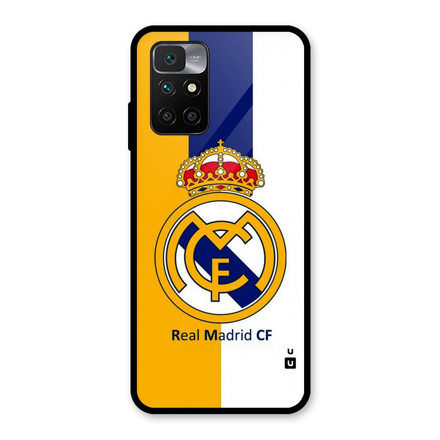 Real Madrid Glass Back Case for Redmi 10 Prime