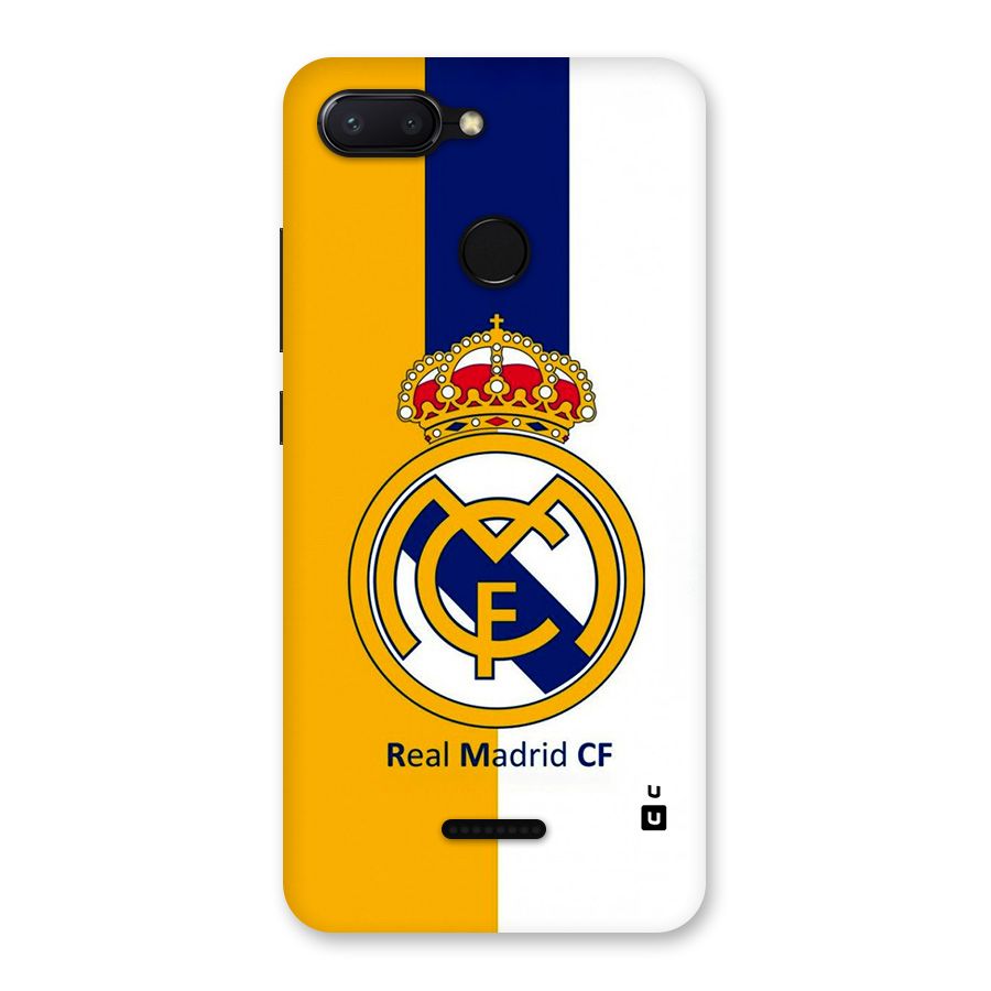 Real Madrid Back Case for Redmi 6