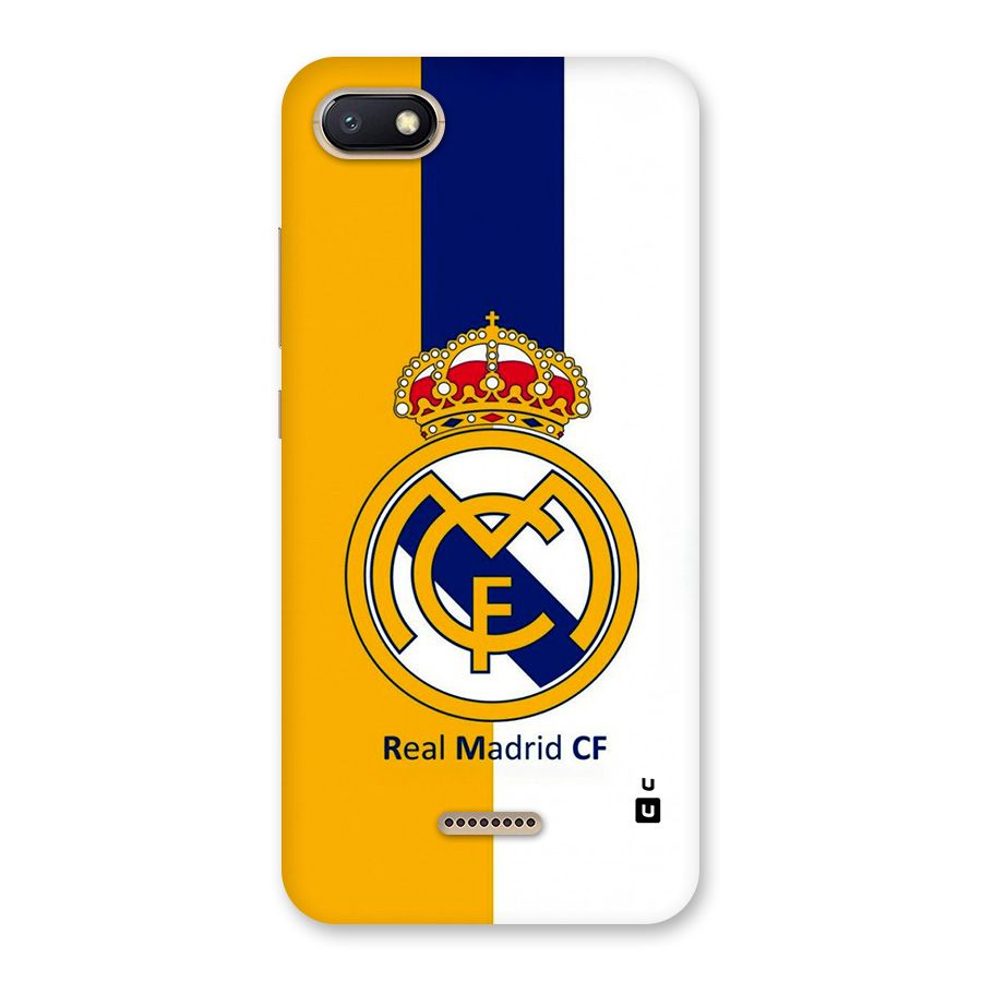 Real Madrid Back Case for Redmi 6A