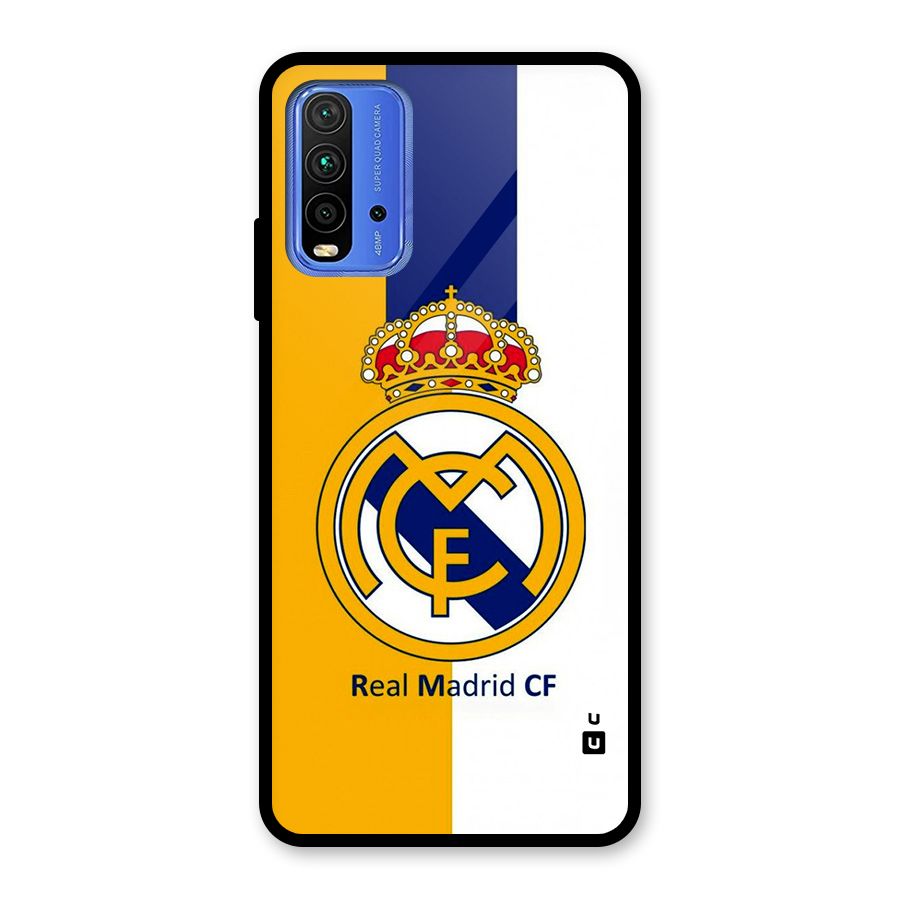 Real Madrid Glass Back Case for Redmi 9 Power