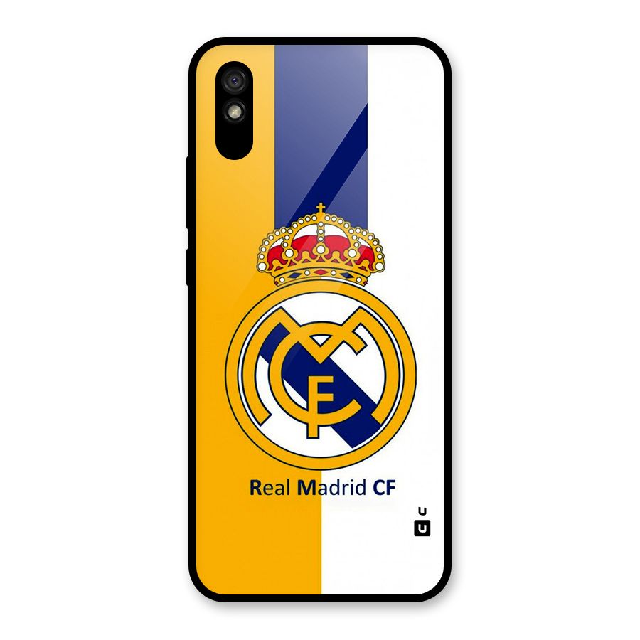 Real Madrid Glass Back Case for Redmi 9i