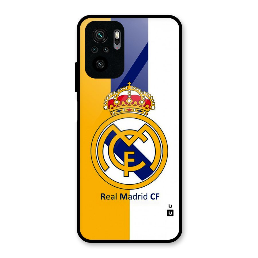 Real Madrid Glass Back Case for Redmi Note 10S
