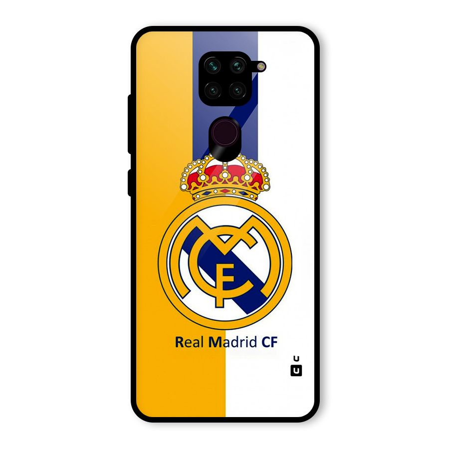 Real Madrid Glass Back Case for Redmi Note 9