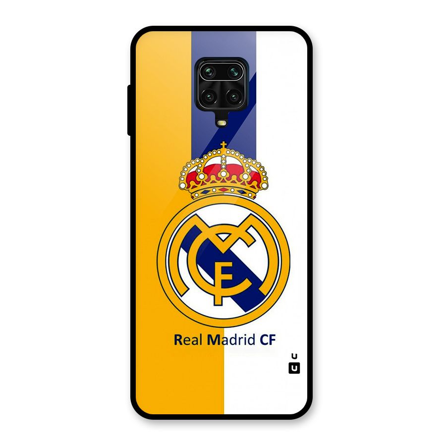Real Madrid Glass Back Case for Redmi Note 9 Pro