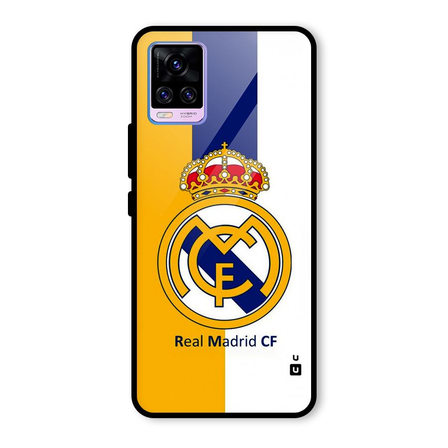 Real Madrid Glass Back Case for Vivo V20 Pro