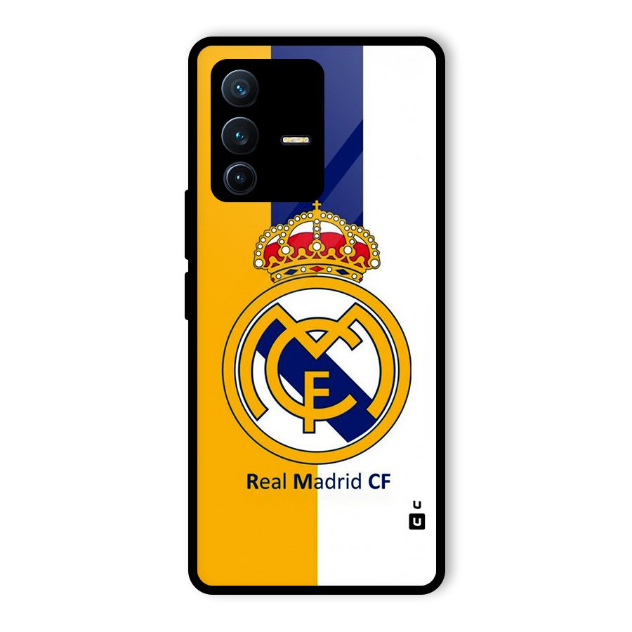 Real Madrid Glass Back Case for Vivo V23 Pro