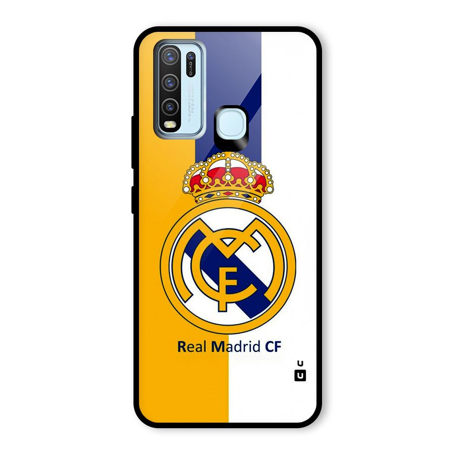 Real Madrid Glass Back Case for Vivo Y30