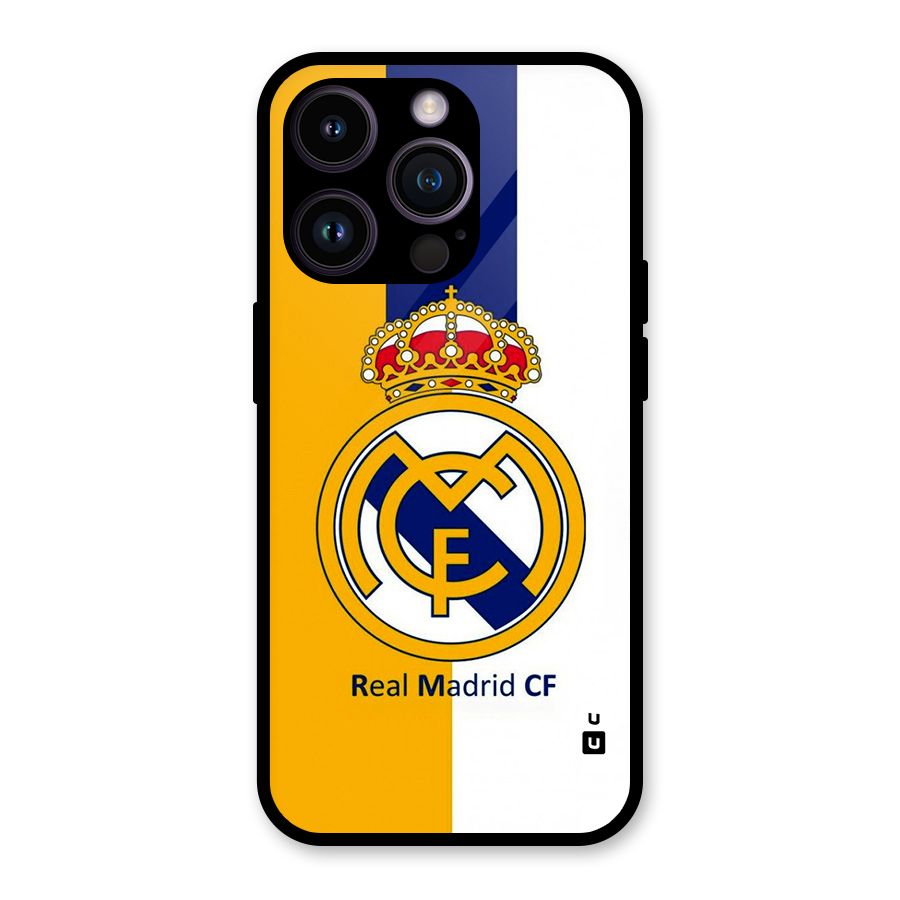 Real Madrid Glass Back Case for iPhone 14 Pro