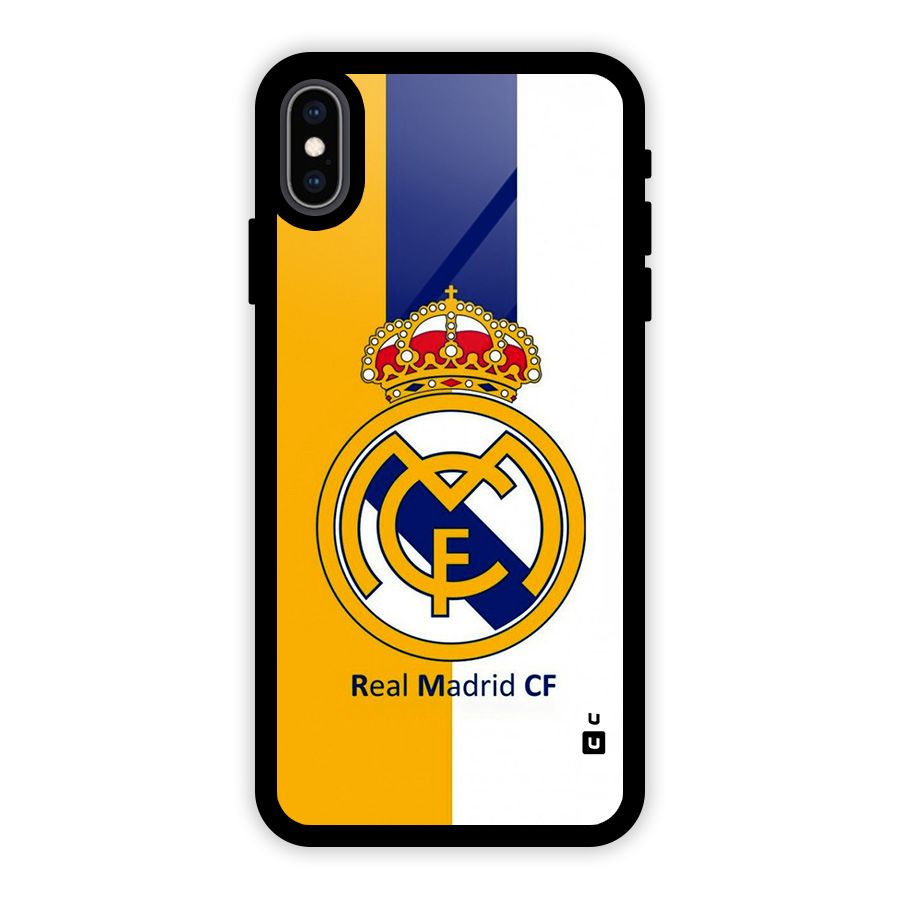 Real Madrid Glass Back Case for iPhone XS Max