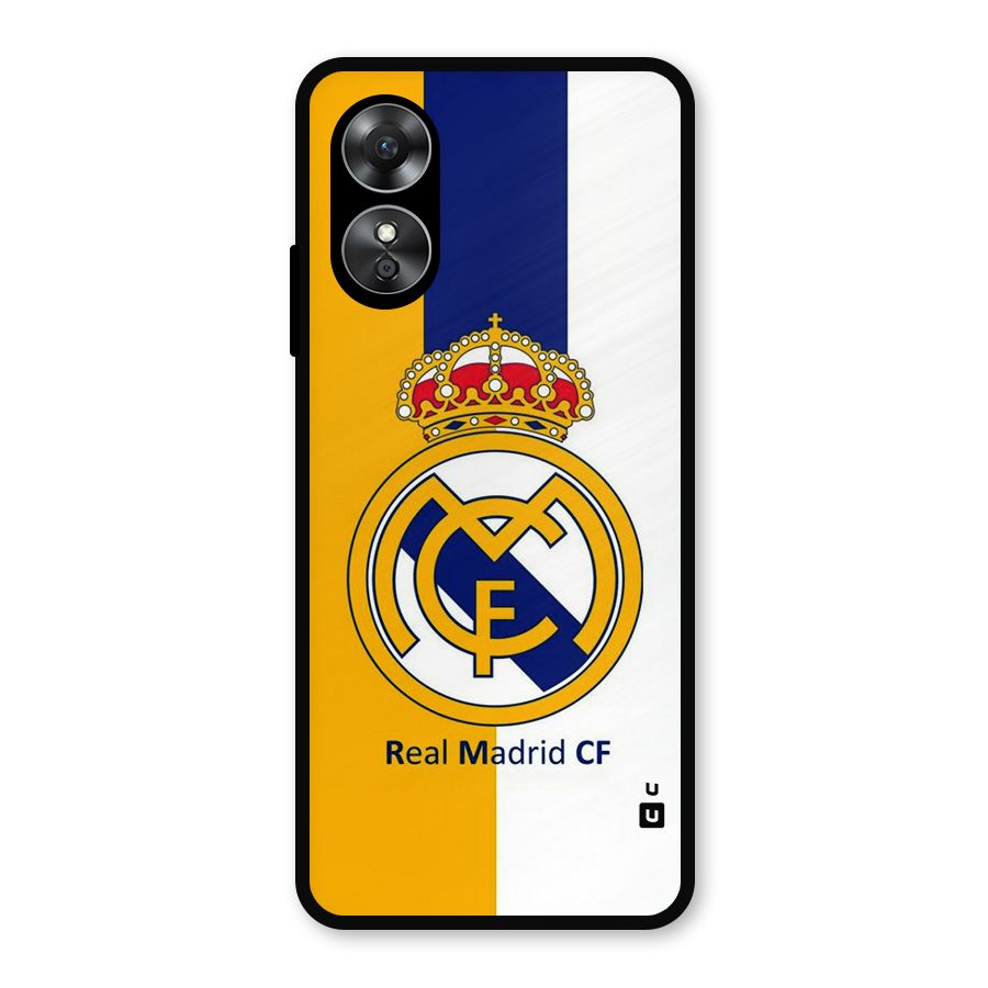 Real Madrid Metal Back Case for Oppo A17
