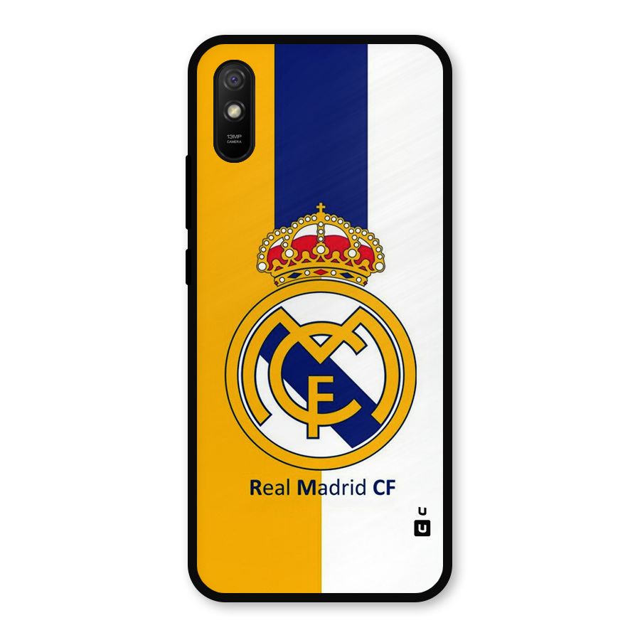 Real Madrid Metal Back Case for Redmi 9a