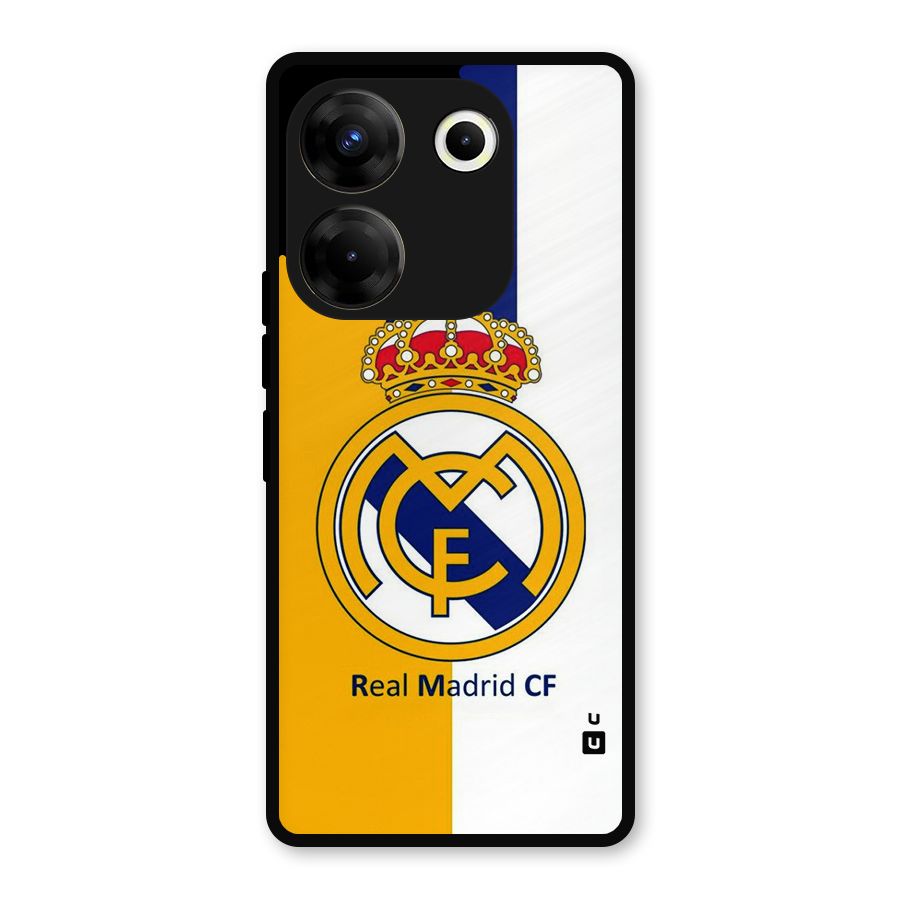 Real Madrid Metal Back Case for Tecno Camon 20 Pro