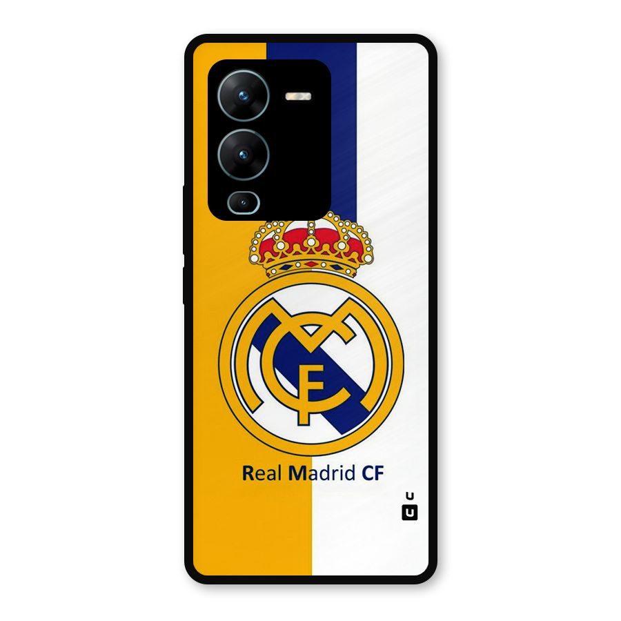 Real Madrid Metal Back Case for Vivo V25 Pro