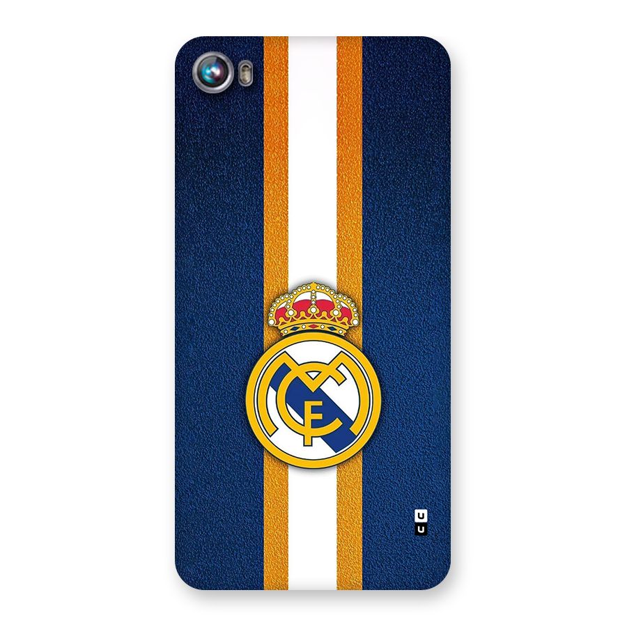 Real Madrid Stripes Back Case for Canvas Fire 4 (A107)