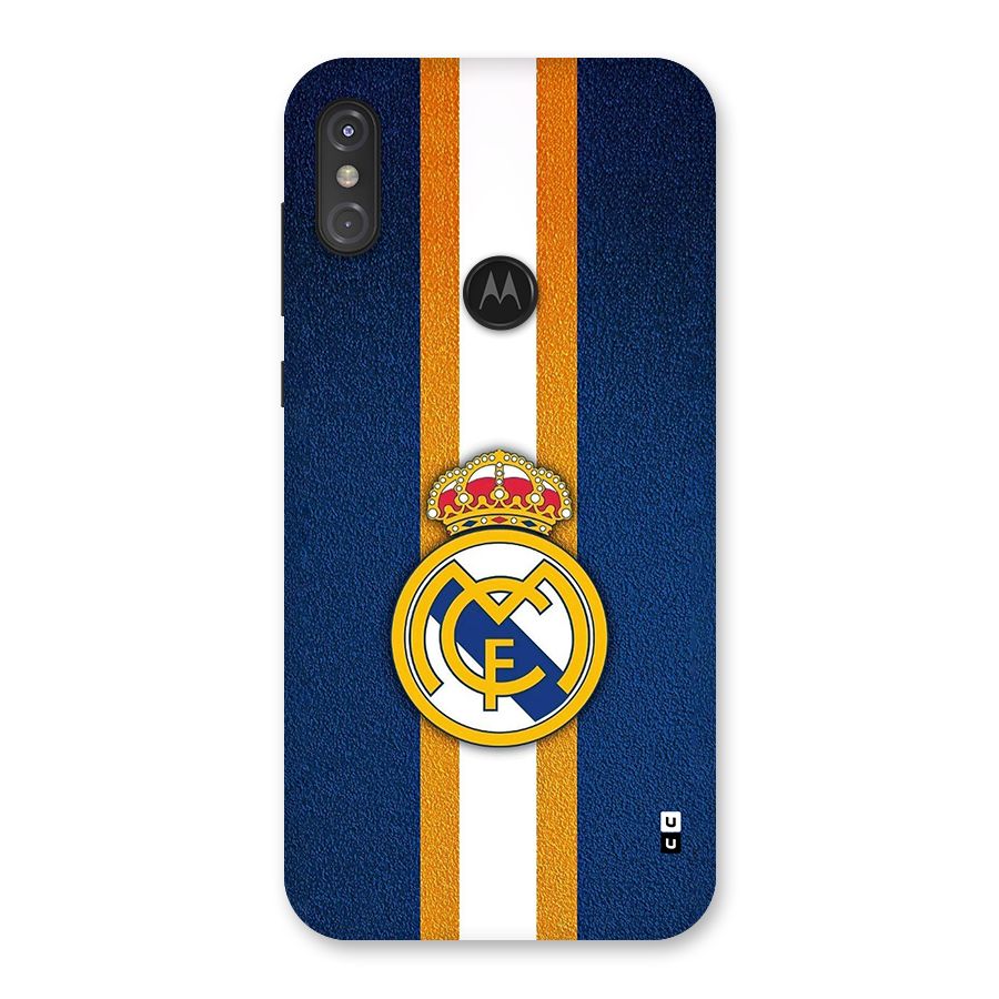 Real Madrid Stripes Back Case for Motorola One Power