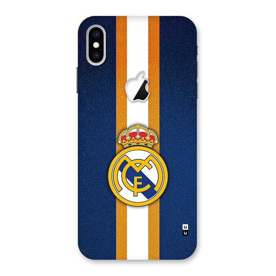 Real Madrid Stripes Back Case for iPhone XS Max Apple Cut