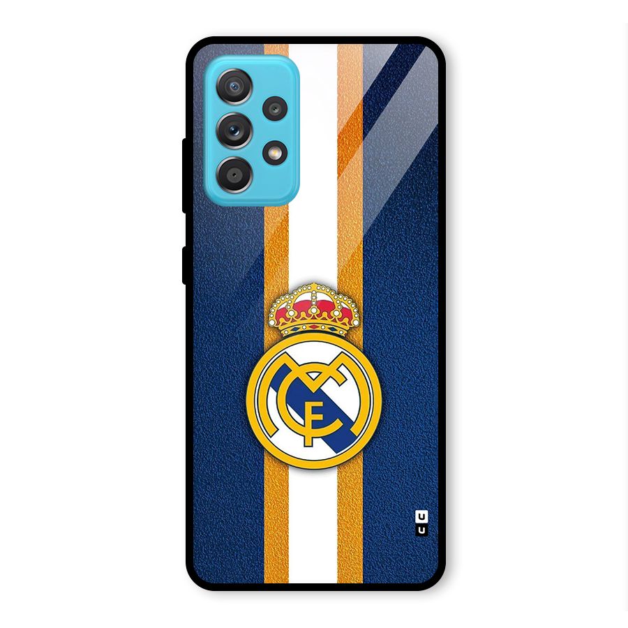Real Madrid Stripes Glass Back Case for Galaxy A52s 5G