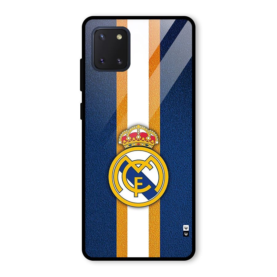 Real Madrid Stripes Glass Back Case for Galaxy Note 10 Lite