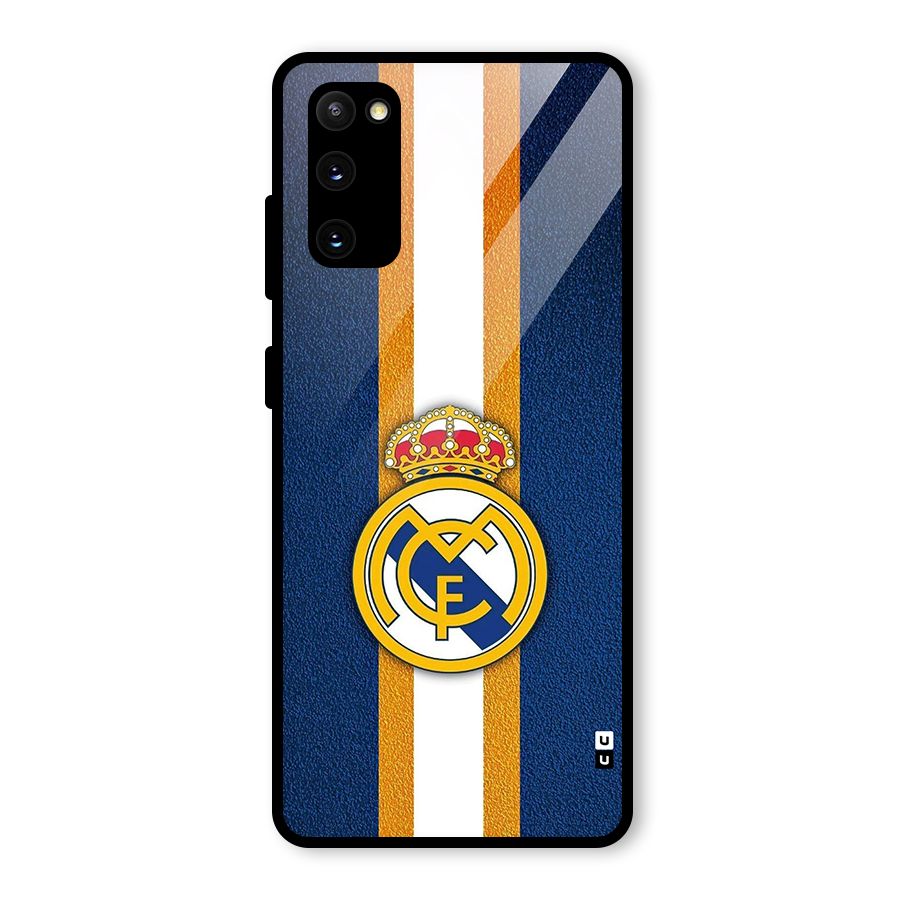 Real Madrid Stripes Glass Back Case for Galaxy S20 FE
