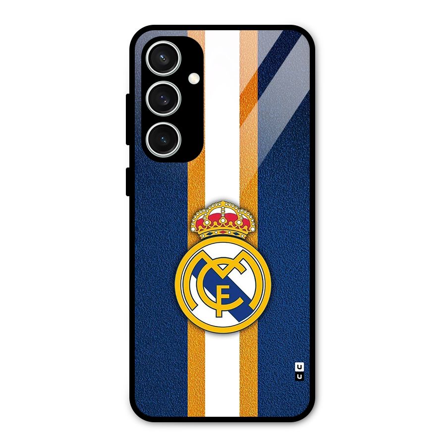 Real Madrid Stripes Glass Back Case for Galaxy S23 FE