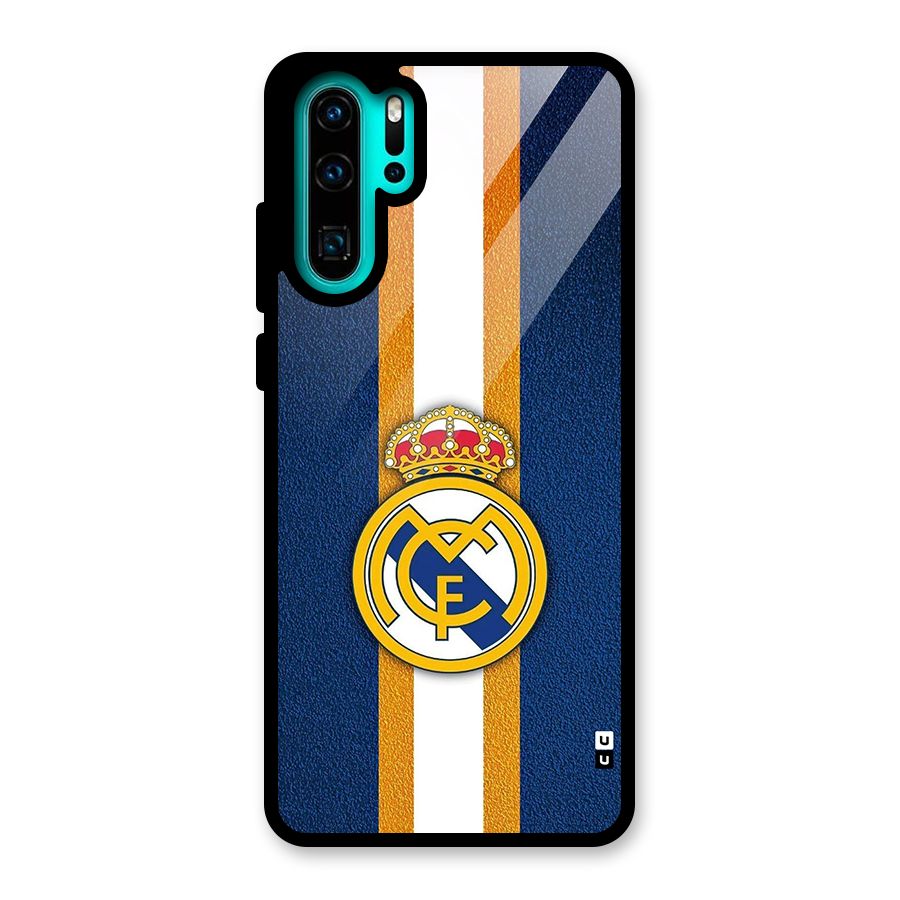 Real Madrid Stripes Glass Back Case for Huawei P30 Pro