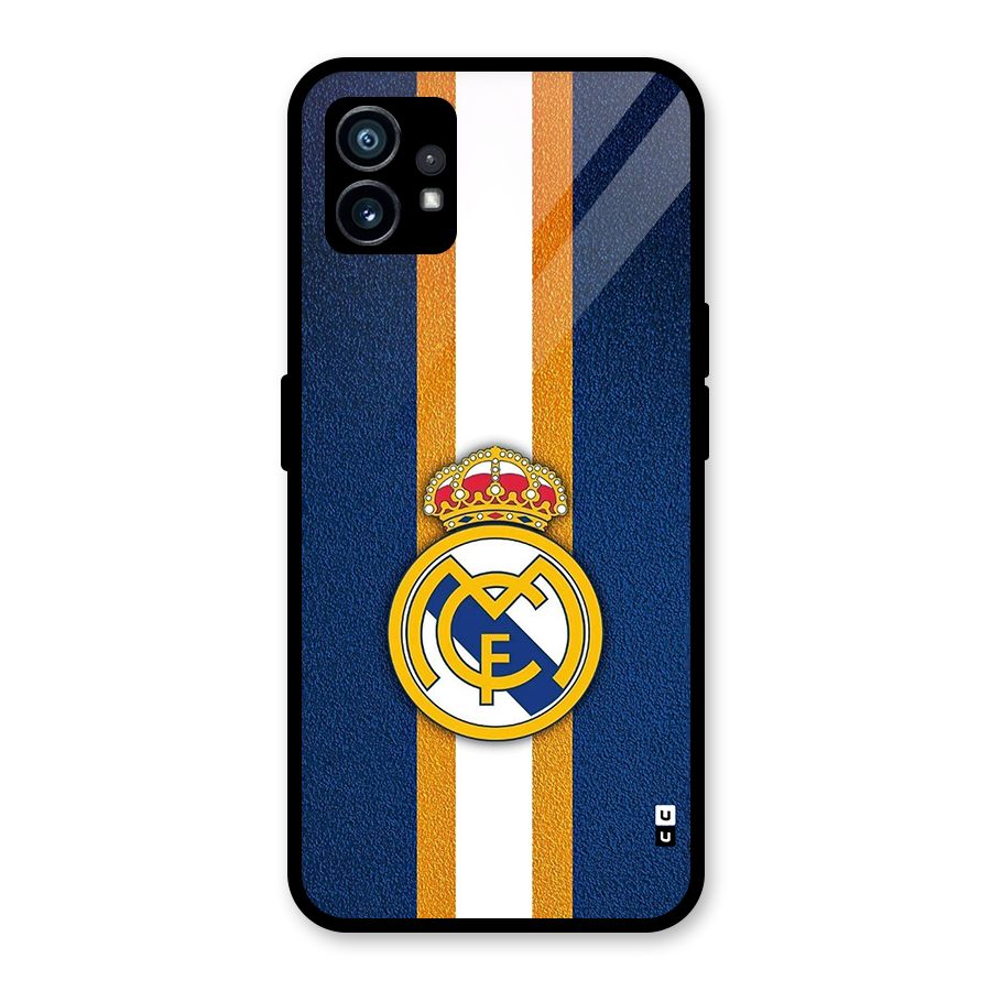 Real Madrid Stripes Glass Back Case for Nothing Phone 1