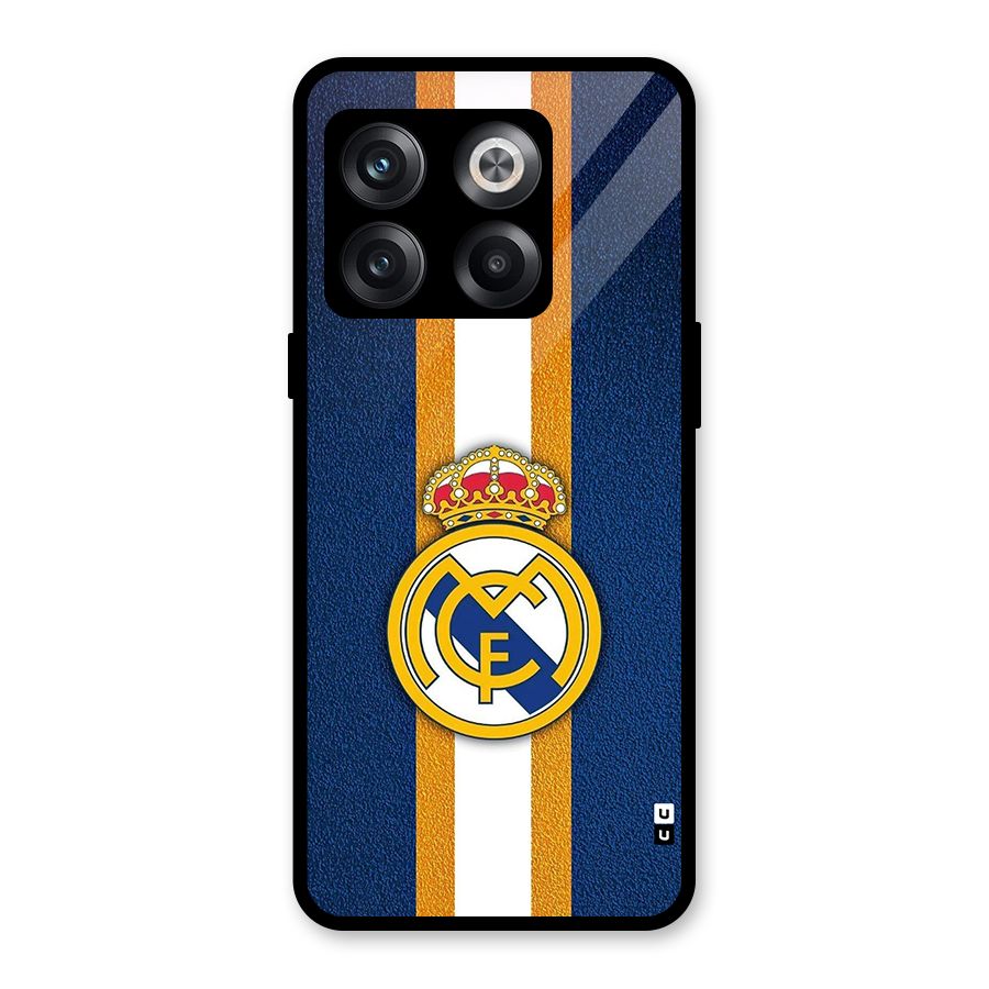 Real Madrid Stripes Glass Back Case for OnePlus 10T