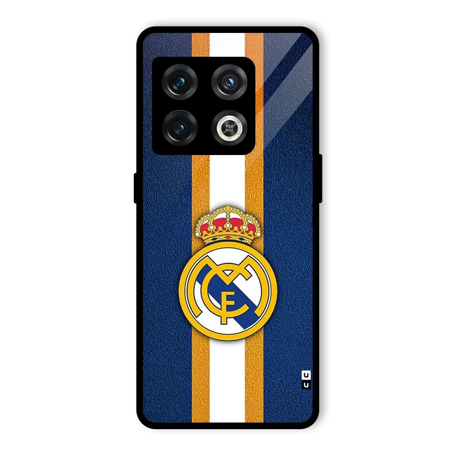 Real Madrid Stripes Glass Back Case for OnePlus 10 Pro 5G