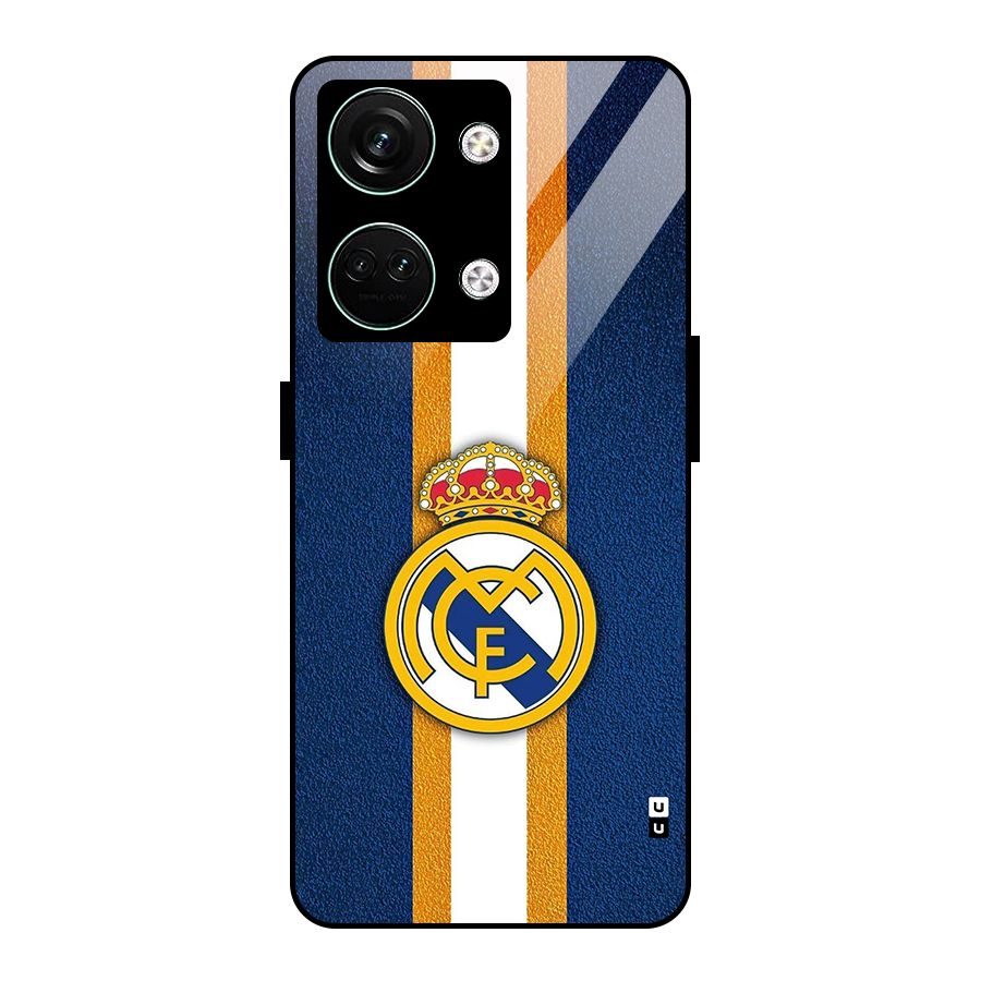 Real Madrid Stripes Glass Back Case for Oneplus Nord 3