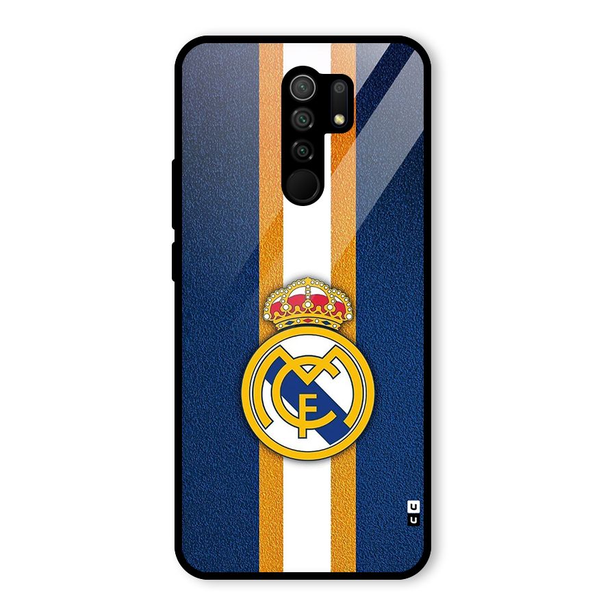 Real Madrid Stripes Glass Back Case for Poco M2