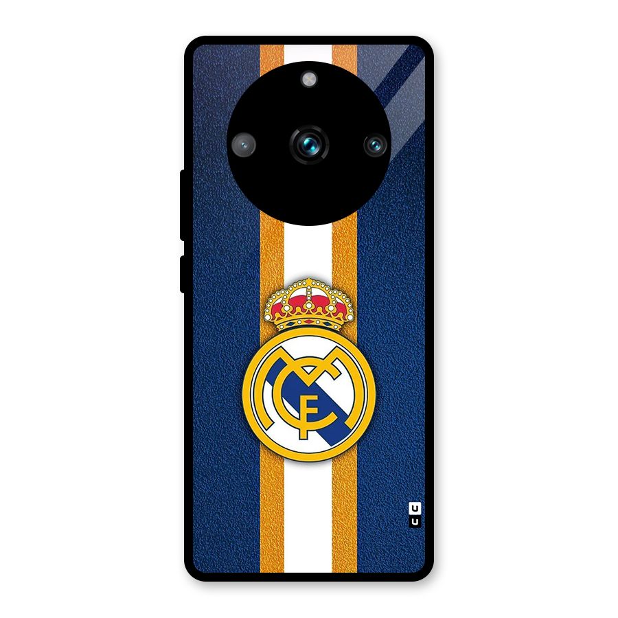 Real Madrid Stripes Glass Back Case for Realme 11 Pro