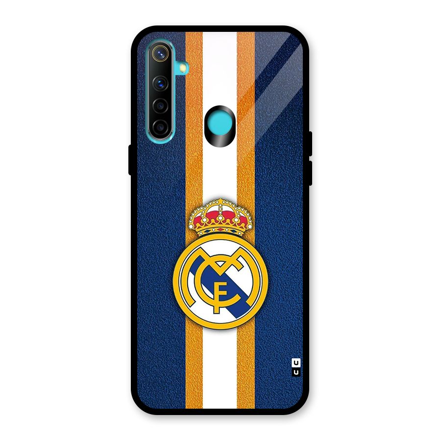 Real Madrid Stripes Glass Back Case for Realme 5