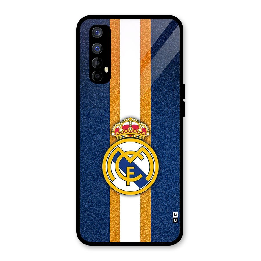 Real Madrid Stripes Glass Back Case for Realme 7