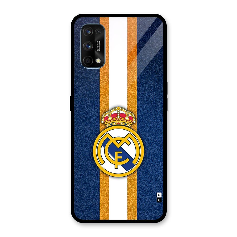 Real Madrid Stripes Glass Back Case for Realme 7 Pro