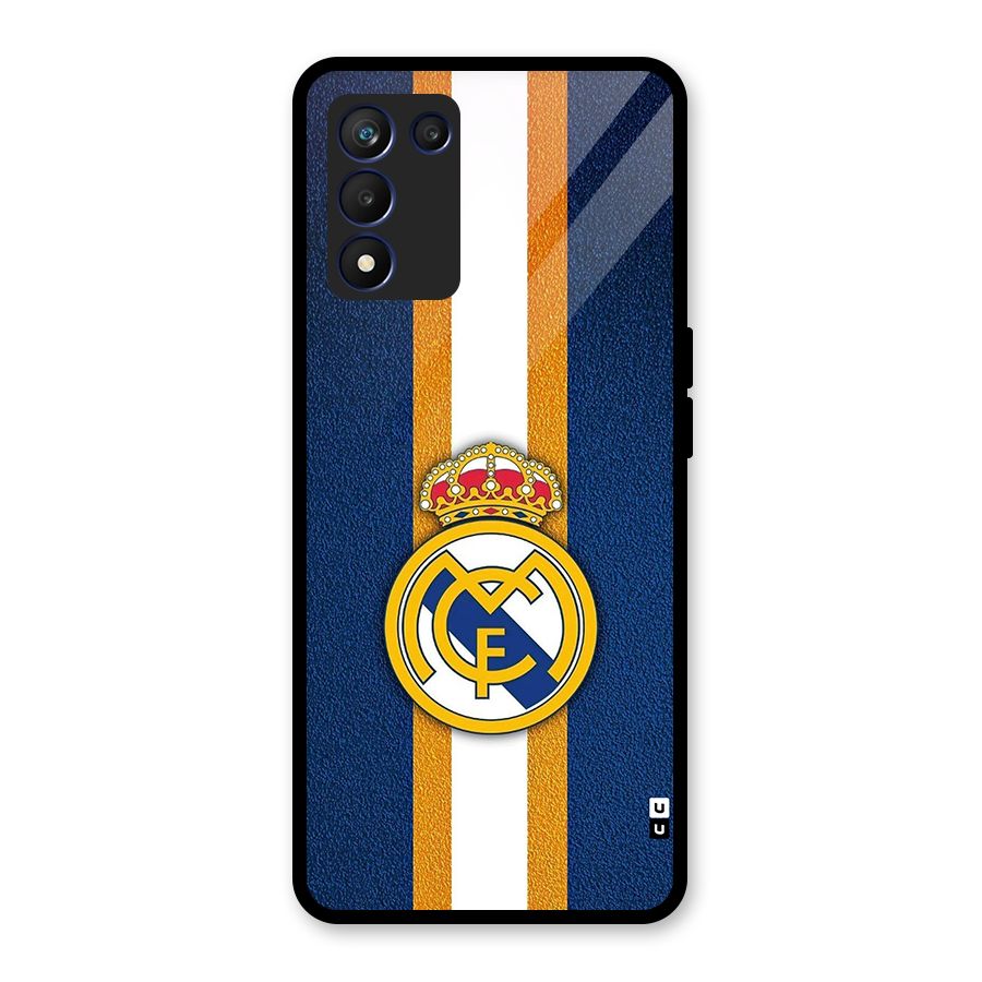 Real Madrid Stripes Glass Back Case for Realme 9 5G Speed