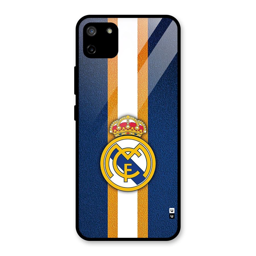 Real Madrid Stripes Glass Back Case for Realme C11