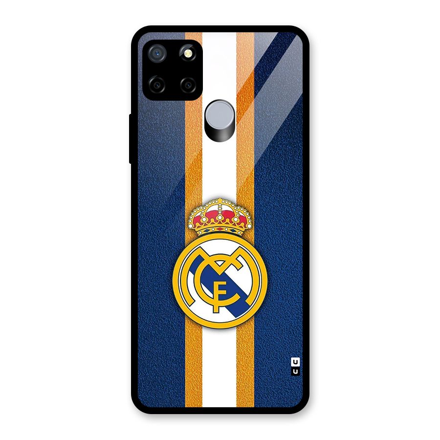Real Madrid Stripes Glass Back Case for Realme C12