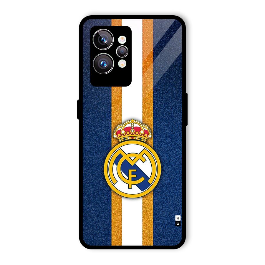Real Madrid Stripes Glass Back Case for Realme GT2 Pro