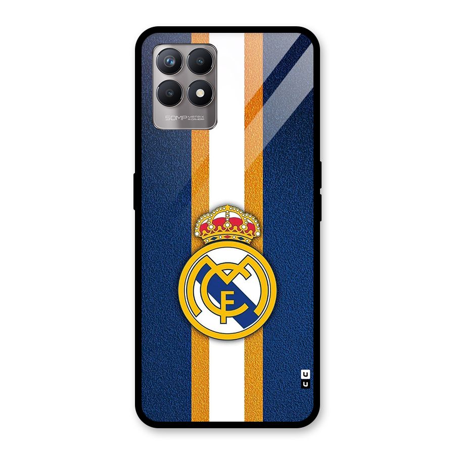 Real Madrid Stripes Glass Back Case for Realme Narzo 50