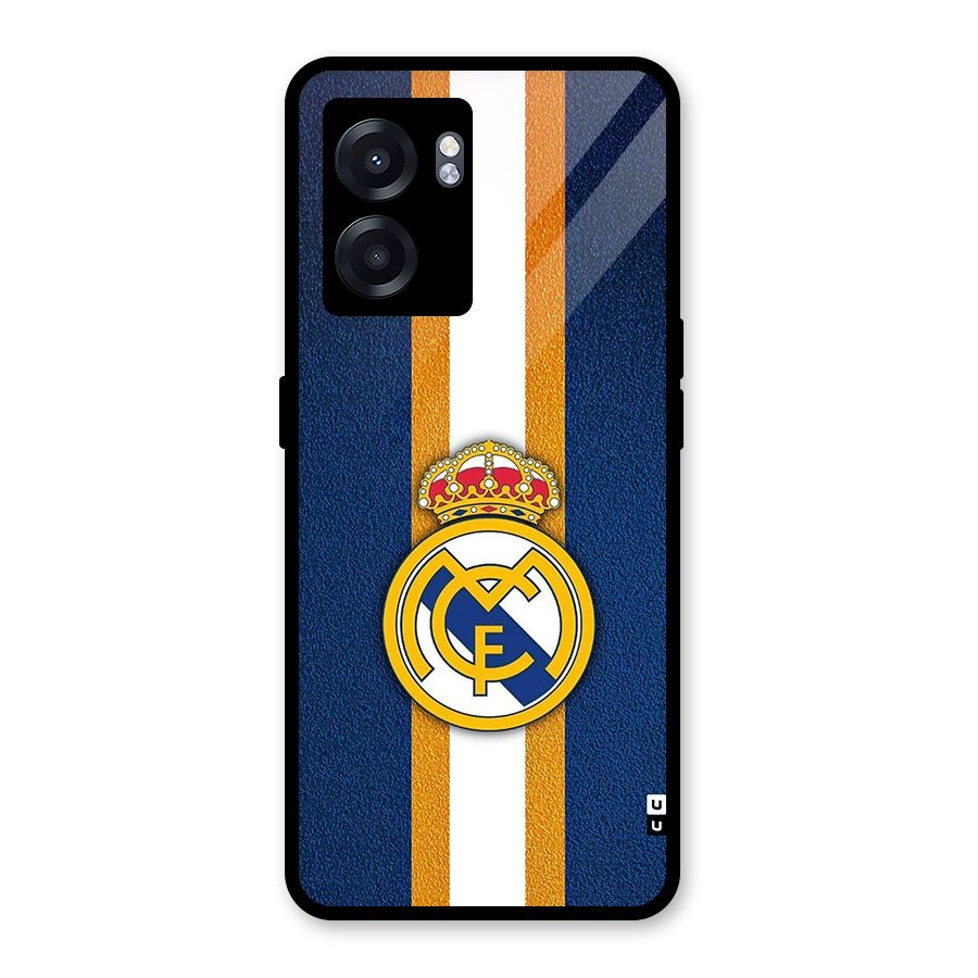 Real Madrid Stripes Glass Back Case for Realme Narzo 50 5G