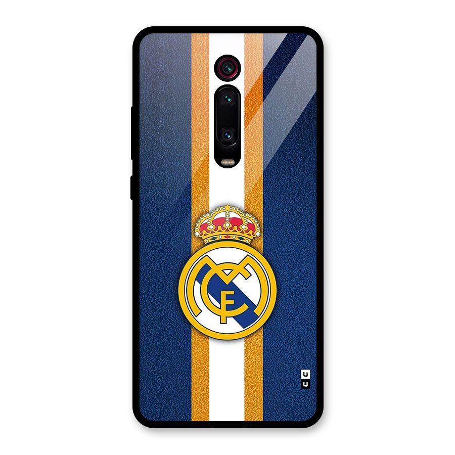 Real Madrid Stripes Glass Back Case for Redmi K20
