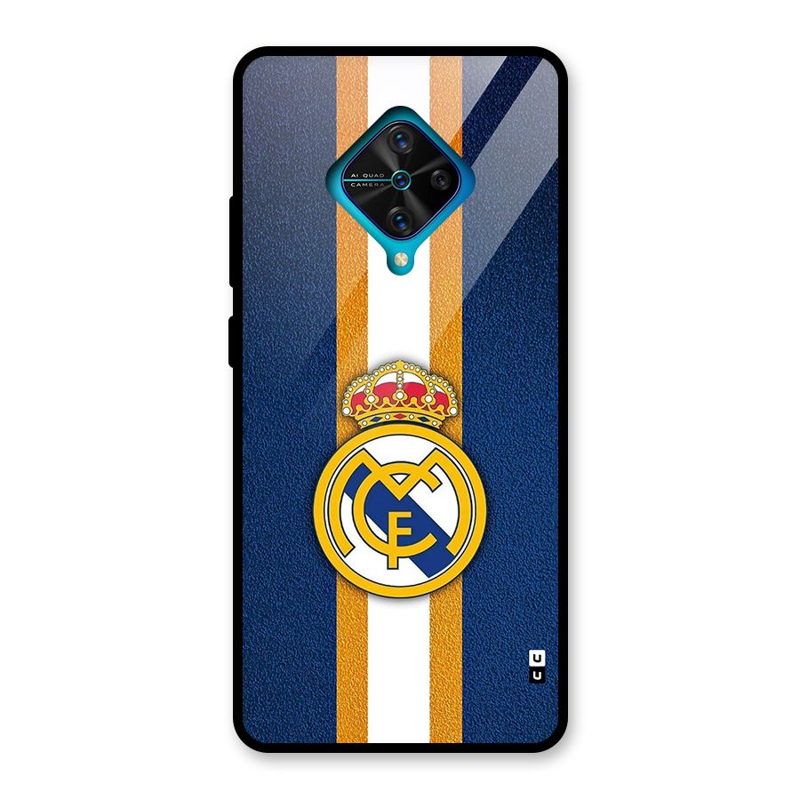 Real Madrid Stripes Glass Back Case for Vivo S1 Pro