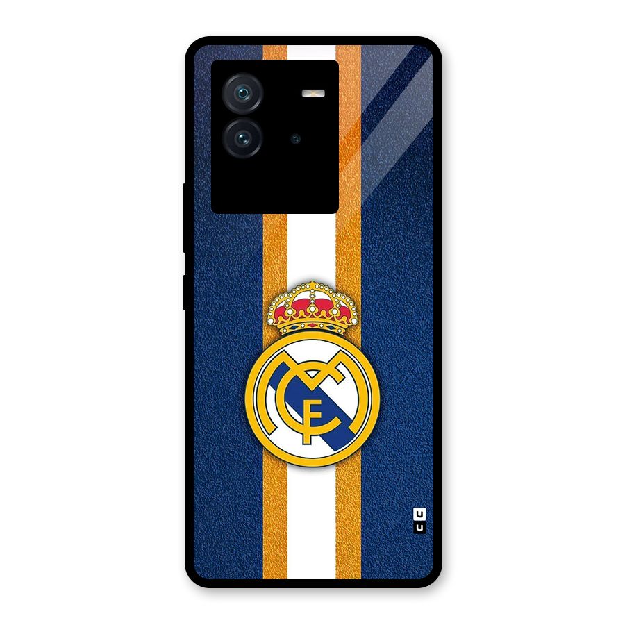 Real Madrid Stripes Glass Back Case for Vivo iQOO Neo 6 5G