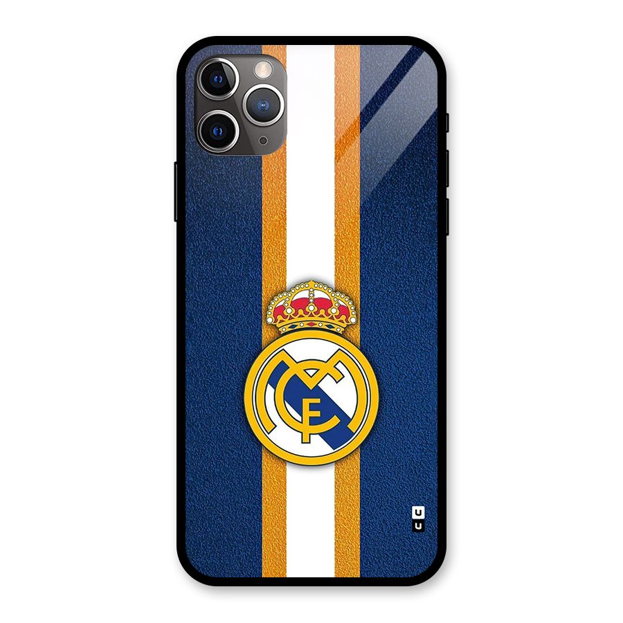 Real Madrid Stripes Glass Back Case for iPhone 11 Pro Max