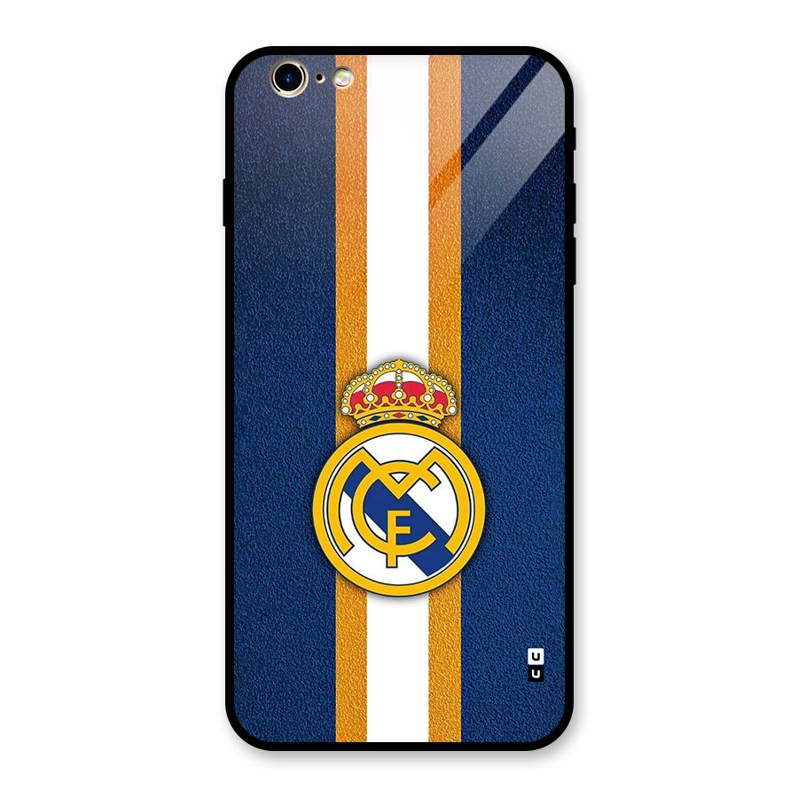 Real Madrid Stripes Glass Back Case for iPhone 6 Plus 6S Plus