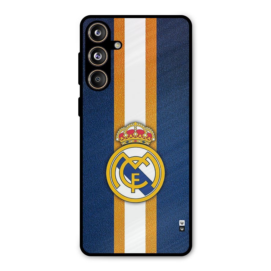 Real Madrid Stripes Metal Back Case for Galaxy F55
