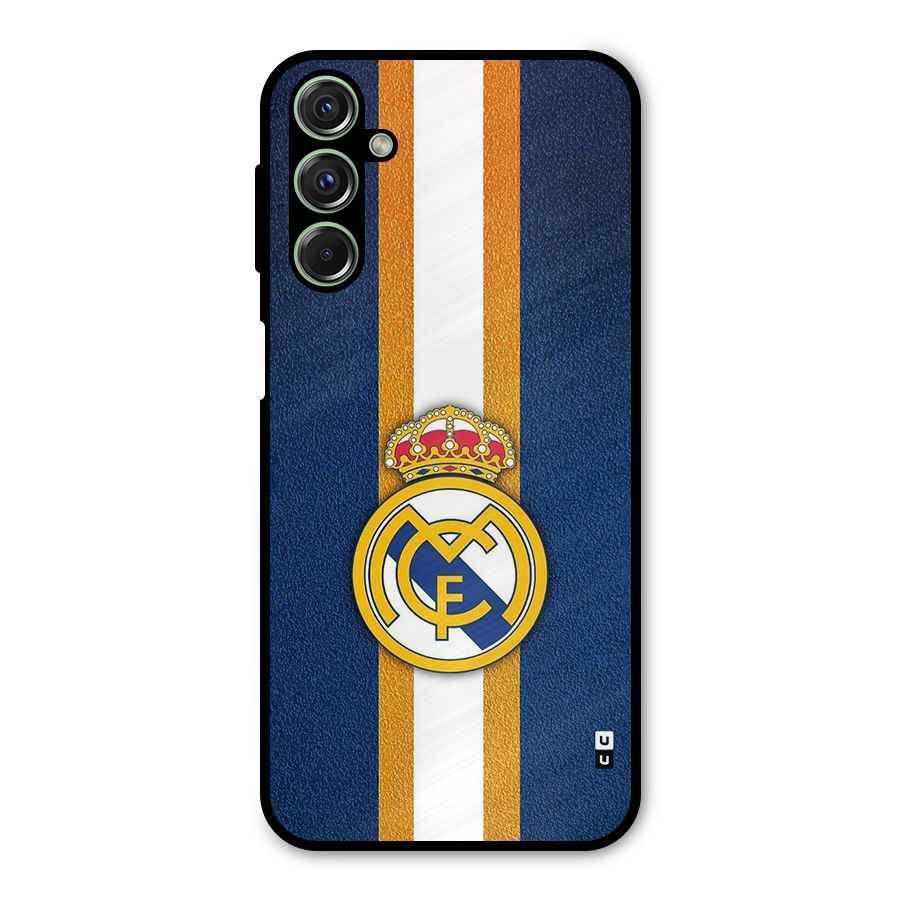 Real Madrid Stripes Metal Back Case for Galaxy M34