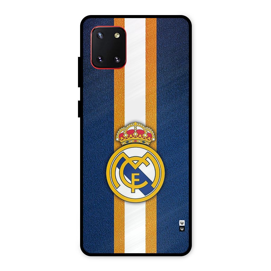 Real Madrid Stripes Metal Back Case for Galaxy Note 10 Lite