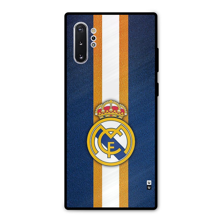 Real Madrid Stripes Metal Back Case for Galaxy Note 10 Plus